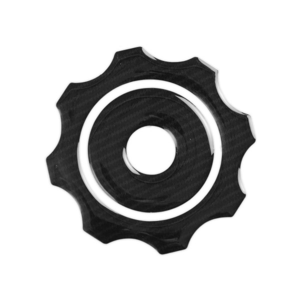 Red Dynamic Red Dynamic Carbon Fibre Fuel Cap Protector for Ducati Hypermotard models